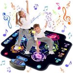 KIZJORYA Dance Mat for Kids, Electronic Light-up Dance Pad with Wireless Bluetooth 5 Speeds 9 Levels, Dancing Mat for Toddlers Music Game Dance Toy for Girls Boys 3 4 5 6 7 8 9 10+ Year Old