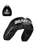 Beast Gear Mouth Guard/Gum Shield for Boxing, MMA, Rugby, Muay Thai, Hockey, Judo, Karate Martial Arts and All Contact Sports (Black, Adult (11+))