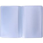 Shappy 2 Pieces Plastic Wallet Insert Credit Card Holder with 10 Page 20 Slots and 10 Page 10 Slots, 9.5 x 6.5 cm, Transparent