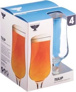 Ravenhead Tulip Beer Glass 35cl – Clear Glassware