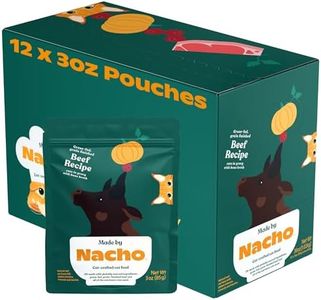 Made by Nacho Grass-fed, Grain-Finished Beef Recipe Cuts in Gravy with Bone Broth Cat Food, 3 oz, Case of 12