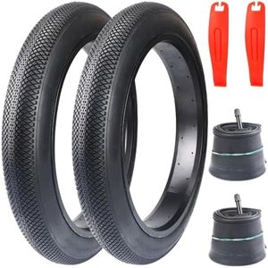 WEEROCK 26 X 3.0 Inch Bike Fat Tire E-Bike Tires 2 Pack Bicycle Tyres with Inner Tubes Folding Bead Tires Compatible with Wide Mountain Snow Bicycle Tricycle Electric Bike