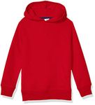 Amazon Essentials Boys' Fleece Pullover Hoodie Sweatshirts, Red, X-Small