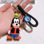 Penny Wise® Cute Mickey/Minnie 3D Keychain | Keyring & Quirky Bag Charm | Hard Silicone,Unbrekable | Travel Essential | Kids Friendly | Comes With Strap & Bag Hook | Single Piece. (Goofy)