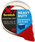 Scotch Packing Tape Heavy Duty Shipping Tape, 1.88 in x 35 m, 1 Roll with Dispenser