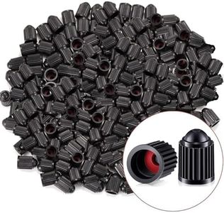 1000Pcs Tire Valve Stem Caps Z-oneMart Plastic Black Tire Valve Cap for car