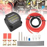 Dual Battery Isolator Kit 12V 140Amp, Voltage Sensitive Relay VSR,Compatible with RV Marine Car Vehicles Truck Caravan Off-Road Camper Yacht