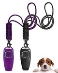 TODREMOU Dog Whistle Recall Training 2 Pack-Professional High Pitch-Can Be Heard By Human Ears
