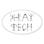 CafePress X Ray Tech Oval Sticker Oval Bumper Sticker, Euro Oval Car Decal