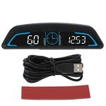 Fydun Car HUD Display, HD Screen Universal Digital GPS Speedometer with Speed Alarm, Automatic Brightness Adjustment, Security Alarm