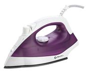 Bajaj MX 16 1400-Watt Steam Iron | Non-Sitck Coated Sole Plate | Variable Steam Output | Steam Burst | Vertical Ironing | 360 Degrees Swivel Cord | 2-Yr Warranty 【Purple】