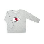 Gertex NFL Grey French Terry Baby Crewneck (9-12M) - Kansas City Chiefs