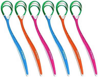 Dentek Tongue Cleaner | Fresh Mint | Assorted Colors | 6-Count