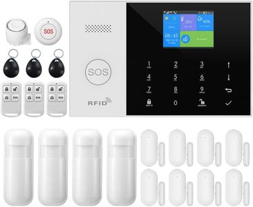 XNH Kit de Alarma de Seguridad doméstica Inteligente, Sistema de Alarma inalámbrica WiFi con Sirena, Sensor de Movimiento PIR, mandos a Distancia, Sensor de Ventana/Puerta (Kit de 21 Piezas)