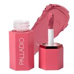 Palladio Liquid Blush for Cheeks & Lips 2-in-1 Makeup Face Blush, Weightless Cream Formula, Smudge Proof Long-Wearing Pigmented Blush, Natural Look Makeup Face Blushes, Dewy Finish, Cool Pink