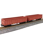 Evemodel 2pcs HO Scale High-Side Gondola Car 1:87 Railway Wagons Rollong Stock Container Carriage 1:87 Freight Car C8742WR-2-NUS