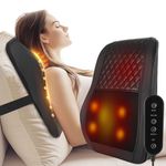 Cordless Shiatsu Back and Neck Massager with Heat,Rechargeable Electric Massage Pillow Back Massager for Women/Men/Mom/Dad - Deeper Tissue 4D Kneading Massage for Shoulder, Neck Use at Home, Office