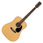 Squier by Fender SA-150 Dreadnought Acoustic Guitar, Ideal Guitar For Beginners, Natural