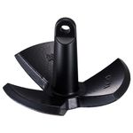 VEVOR River Anchor, 30 LBS Boat Anchor Cast Iron Black Vinyl-Coated, Marine Grade Mushroom Anchor for Boats Up To 30 ft, Impressive Holding Power in River and Mud Bottom Lakes