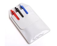 Ericotry 4PCS White Pocket Protector School Hospital Office Supplies for Pen Leaks for Shirts Lab Coats Pants - Multi-Purpose