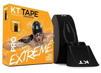 KT Tape Pro Jumbo Elastic Kinesiology Therapeutic Sports Tape, 150 Precut 10 inch, Extra Strength Adhesive, Jet Black