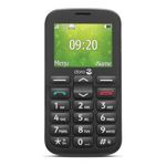 Doro 1380 Unlocked 2G Dual SIM Mobile Phone for Seniors with 2.4" Display, Camera and Assistance Button (Black) [UK and Irish Version] (Black)