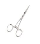 Comdent - Mosquito Hemostat Forceps, 12.5cm, Straight/Curved, Stainless Steel Dog Cat Pet Scissors Ear Hair Clamp Fishing Scissors Tools (Straight 12.5cm)