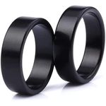 blue-ther Black Magic PK Ring Coin Magic Tricks Props Finger Decoration Magician Ring Illusion Gimmick Accessories (18 mm) (18 mm)