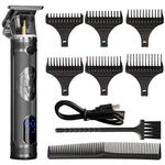 MEGZI 213 Professional Hair Trimmer for Men,Beard Trimmer for Men Rechargeable,Zero gapped Cordless Razor Shavers T Liners for Beard Trimmer Men Clippers