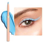 Oulac Blue Eyeliner Pencil, Waterproof Retractable Eye Liner Pen, Smooth and Creamy Eye Makeup for Precision Application Vegan & Cruelty-Free, 10 Free Spirit