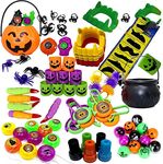 THE TWIDDLERS - 110 Halloween Party Bag Fillers, Novelty Assorted Toys for Boys and Girls - Kids Pinata Prizes & Giveaways, Trick & Treat Goody Bag Fillers