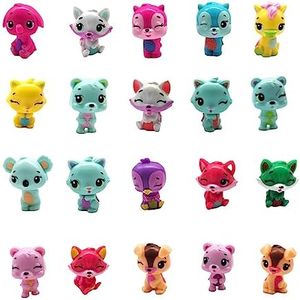 Cute Miniature Pet Doll, 20 Pcs Random Mini Cute Pets Toy Doll Set Cake Topper Decoration Plant Pot Craft Dollhouse Decor