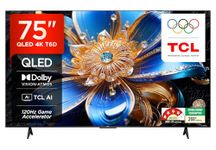 TCL 189 cm (75 inches) 4K UHD Smart QLED Google TV 75T6D