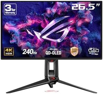 ASUS ROG Swift OLED PG27UCDM ― 27' 4K QD-OLED, 240Hz, 0.03ms (GTG), Anti-Flicker 2.0, Custom heatsink, Care Pro, Neo Proximity Sensor, DisplayWidget Center, DisplayPort 2.1a (80Gbps)