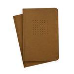 FACTOR NOTES Notebooks Pack of 2: A5 Sized, 90 GSM, Journal Diary(Kraft/Plain)