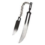 Ichigo Bankai Sword Keychain - Zangetsu and Tensa Zangetsu Charm - Anime Gift for Kids Teens Women Men Fans, The Dual Zangetsu Blades, One size