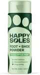 HAPPY SOLES Foot and Shoe Powder 4oz. (Eucalyptus Mint)