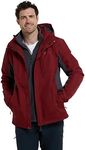 Mountain Warehouse Thunderstorm Mens 3 in 1 Waterproof Jacket Red Medium