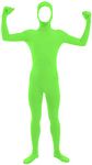 Aniler Men's and Women's Spandex Open Face Full Body Zentai Costume Bodysuit (Small, Lime Green)