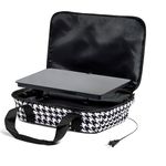 HOTLOGIC Food Warming Tote, Casserole Carrier 120V, Houndstooth