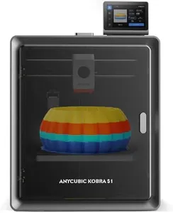 Anycubic Kobra S1 3D Printer Only, 600mm/s High Speed Printing and Full Auto Leveling, Free-Clogging Extruder with 320℃ Hotend, Mental CoreXY Strucuture Built-in Camera, 44dB Low Noise 250*250*250mm