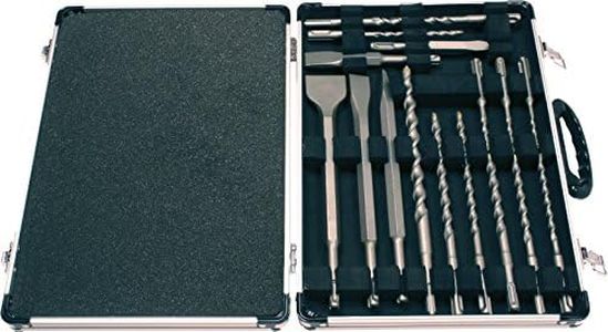 Makita Drill Set SDS Plus Bits Chisel Hammers 17 Pc in Aluminum Carry Case D-21200