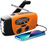 Wind Up Solar Radio,Solarbaby Portable Hand Crank Radio with AM/FM, Emergency Radio with 2000 mAh Rechargeable Power Bank,SOS Alarm, LED Torch Dynamo Radio,USB Mobile Phone Charger for Camping Outdoor