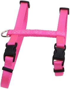 Coastal Pet Figure "H" Adjustable Cat Harness - Outdoor Cat Supply - Comfortable for Cats - Secure Snap-Lock Buckles - Neon Pink, 3/8" x 10" - 18"