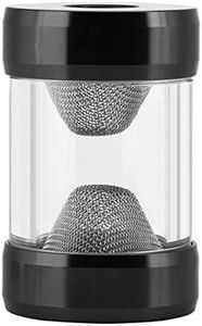 GOWENIC G1/4 Inner Thread Water Cooling Filter, Fine Screen Funnel Shaped Filter for Computer Water Cooling, Filter Impurities Compatibility Water Cooling Reservoir(Black)