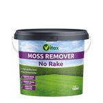 Vitax Moss Remover, No Rake, Dual Purpose Lawn Feed And Moss Removal, Natural Moss Eating Bacteria, Greener Lawns, Feeds Lawn For Up To 3 Months- 100 M.Sq