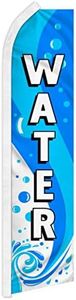 Water Swooper Advertising Flag - Perfect for Store Fronts, Businesses, Retailers, Shops, Events, Parties, Water Stores