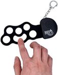 Rock And Roll It - Micro Drum. Real Working & Playable Drum Keychain. Hang on a Backpack & Play Anywhere! Mini Size Black & White Finger Drum Pad. Tiny Silicone Electronic Percussion. Battery Included