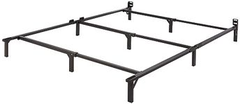 Amazon Basics 9-Leg Support Metal Bed Frame - Strong Support for Box Spring and Mattress Set - Queen Size Bed