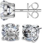 SugarTang Moissanite Earrings, Diam